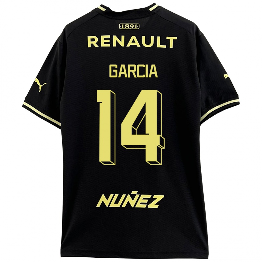 Børn Damián García #14 Sort Udebane Spillertrøjer 2023/24 Trøje T-Shirt