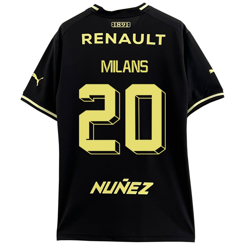 Børn Pedro Milans #20 Sort Udebane Spillertrøjer 2023/24 Trøje T-Shirt