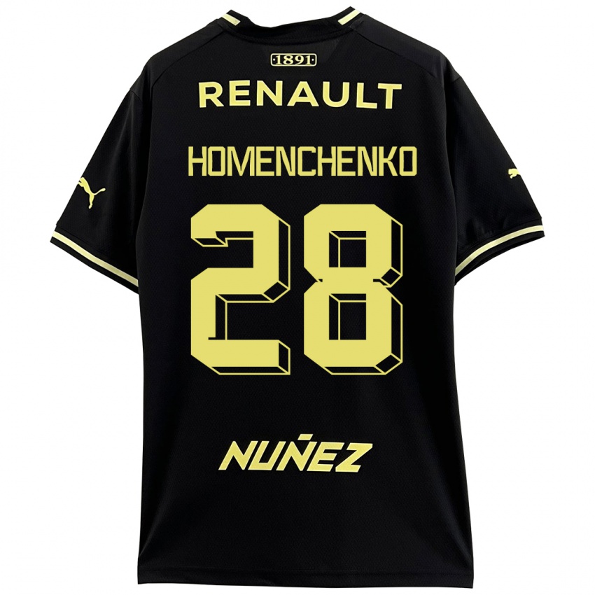 Børn Santiago Homenchenko #28 Sort Udebane Spillertrøjer 2023/24 Trøje T-Shirt