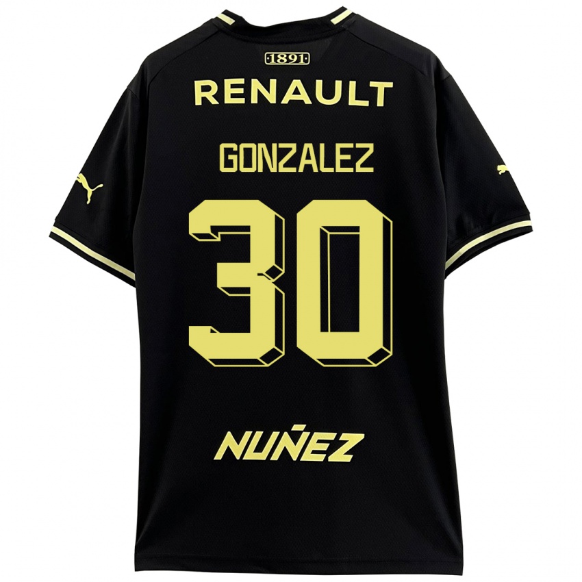 Børn Ángel González #30 Sort Udebane Spillertrøjer 2023/24 Trøje T-Shirt