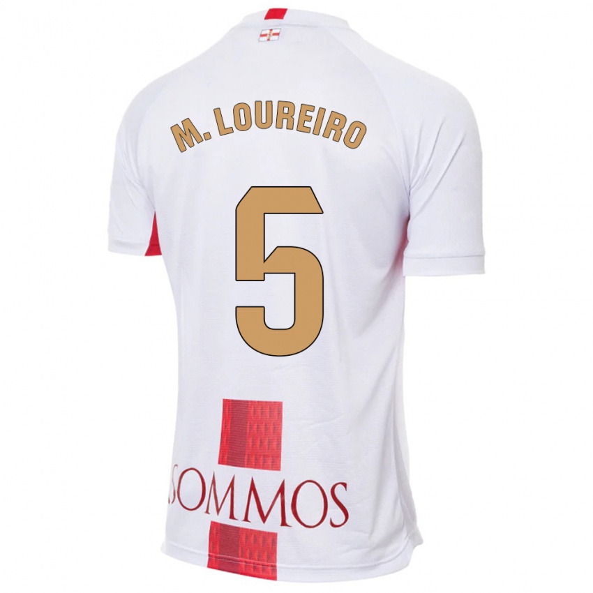 Børn Miguel Loureiro #5 Hvid Udebane Spillertrøjer 2023/24 Trøje T-Shirt