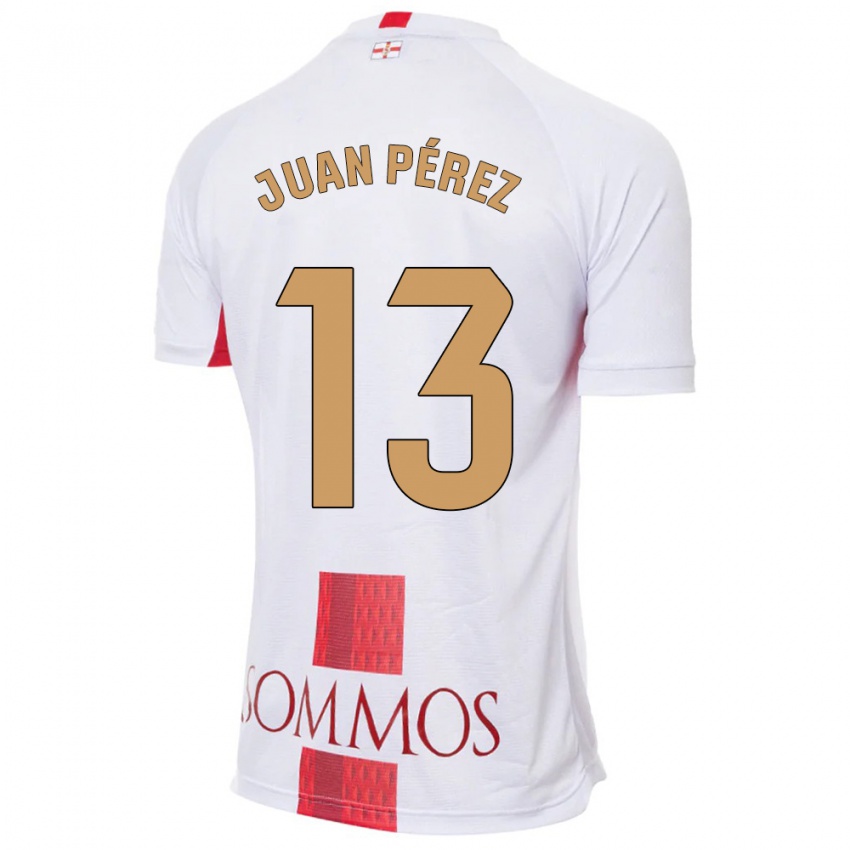 Børn Juan Pérez #13 Hvid Udebane Spillertrøjer 2023/24 Trøje T-Shirt