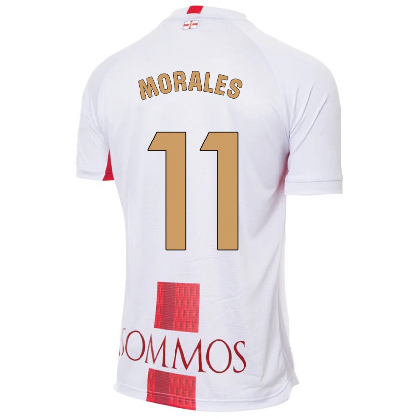 Børn Carolina Morales #11 Hvid Udebane Spillertrøjer 2023/24 Trøje T-Shirt