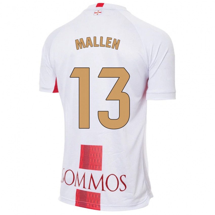 Børn Lucía Mallén #13 Hvid Udebane Spillertrøjer 2023/24 Trøje T-Shirt