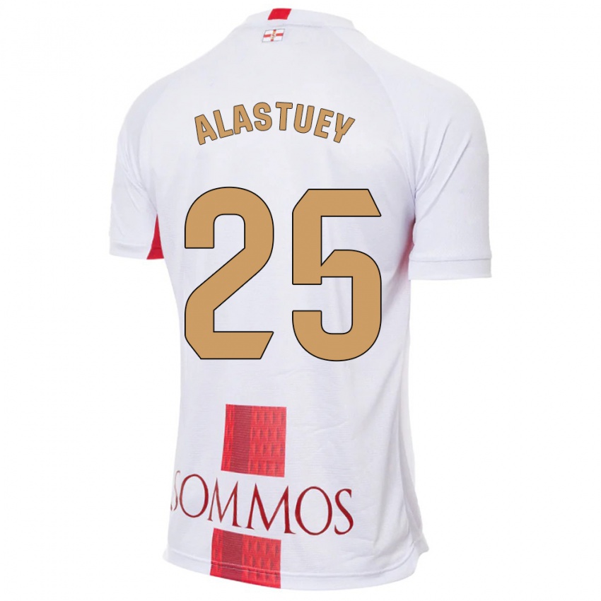 Børn Martina Alastuey #25 Hvid Udebane Spillertrøjer 2023/24 Trøje T-Shirt