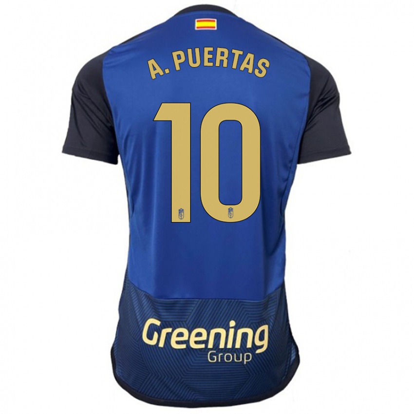 Børn Antonio Puertas #10 Flåde Udebane Spillertrøjer 2023/24 Trøje T-Shirt