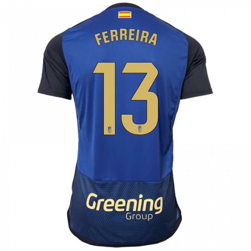 Børn André Ferreira #13 Flåde Udebane Spillertrøjer 2023/24 Trøje T-Shirt