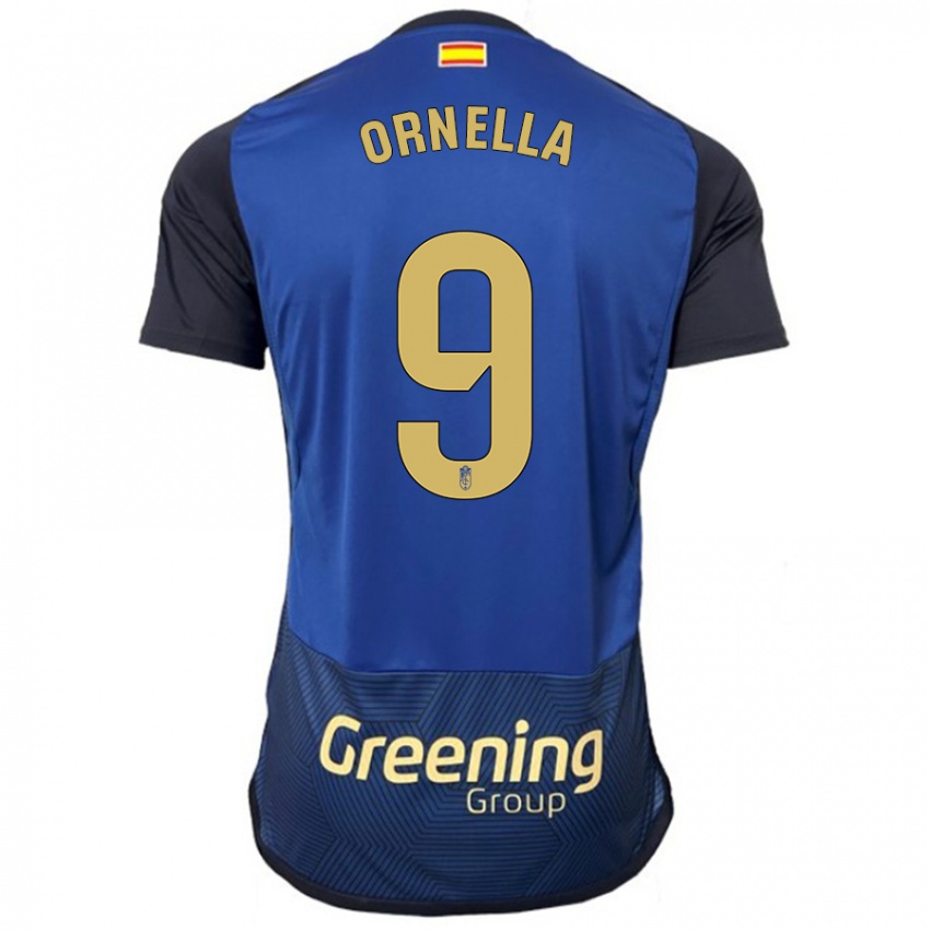 Børn Ornella María Vignola Cabot #9 Flåde Udebane Spillertrøjer 2023/24 Trøje T-Shirt