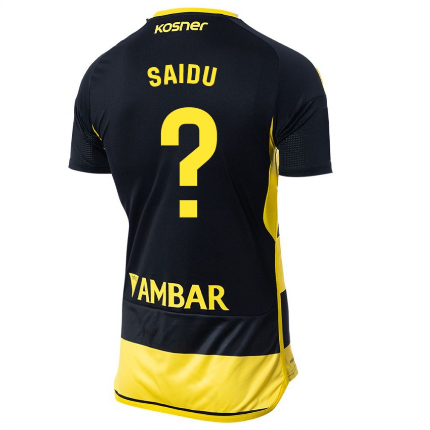 Børn Yussif Saidu #0 Sort Gul Udebane Spillertrøjer 2023/24 Trøje T-Shirt