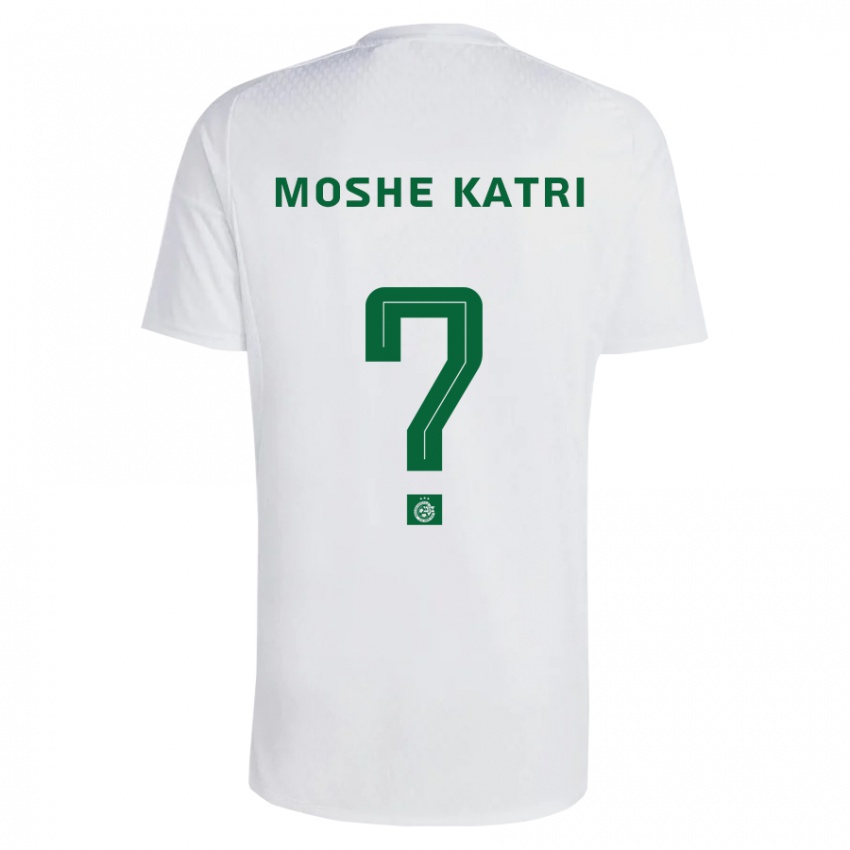 Børn Roy Moshe Katri #0 Grøn Blå Udebane Spillertrøjer 2023/24 Trøje T-Shirt