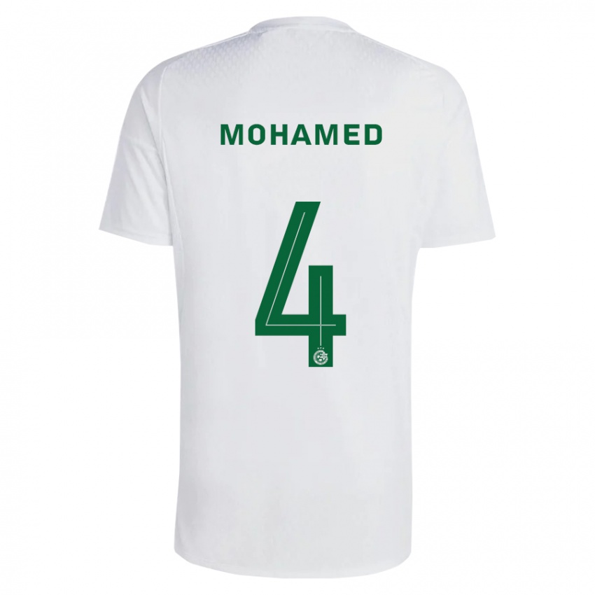 Børn Ali Mohamed #4 Grøn Blå Udebane Spillertrøjer 2023/24 Trøje T-Shirt