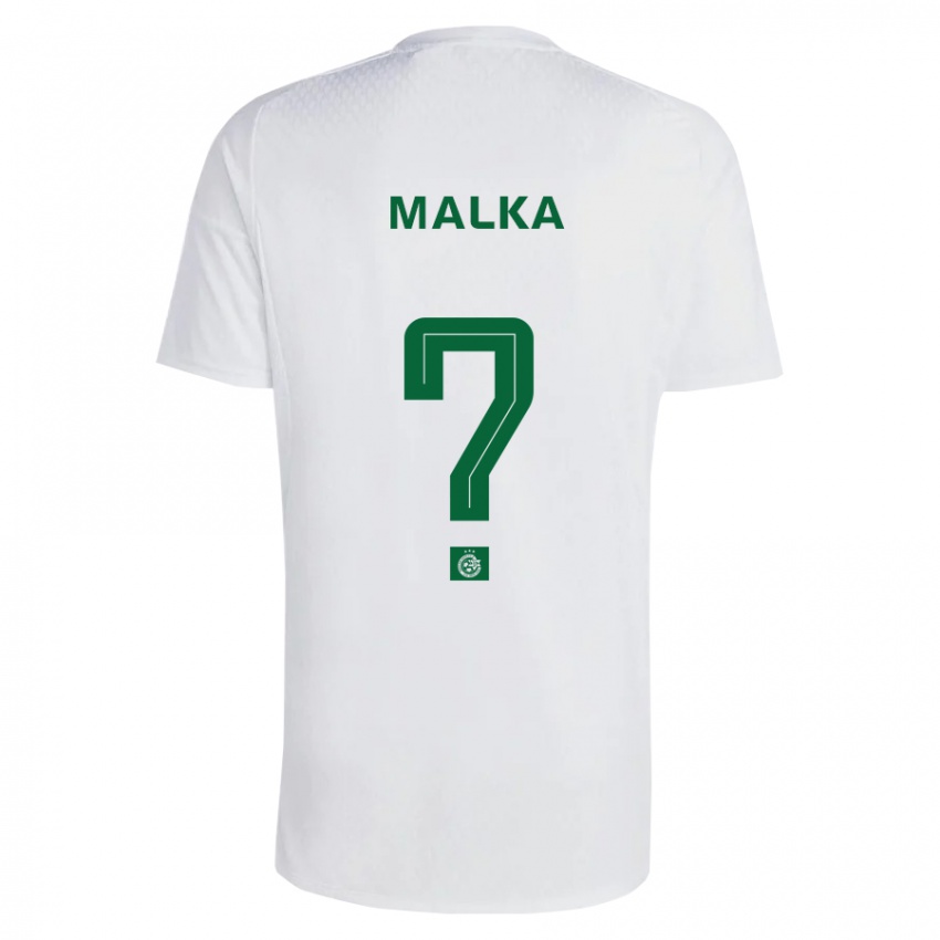 Børn Yaheli Malka #0 Grøn Blå Udebane Spillertrøjer 2023/24 Trøje T-Shirt