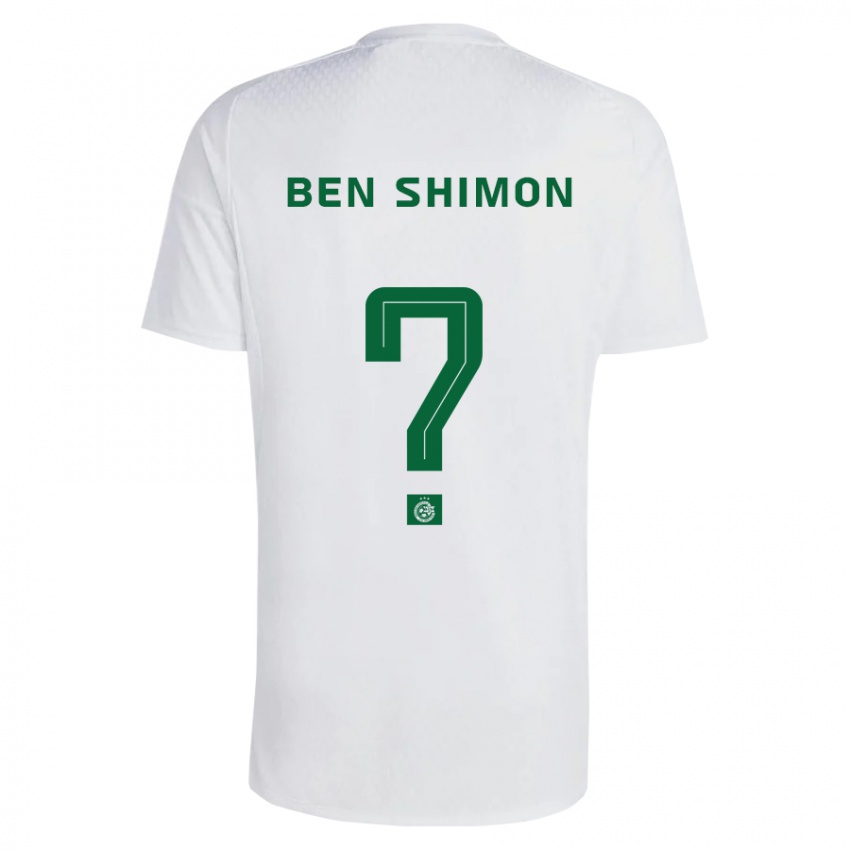 Børn Elad Ben Shimon #0 Grøn Blå Udebane Spillertrøjer 2023/24 Trøje T-Shirt