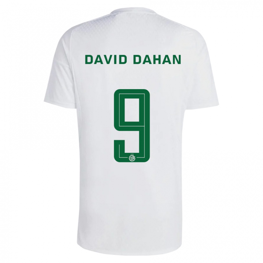 Børn Omer David Dahan #9 Grøn Blå Udebane Spillertrøjer 2023/24 Trøje T-Shirt