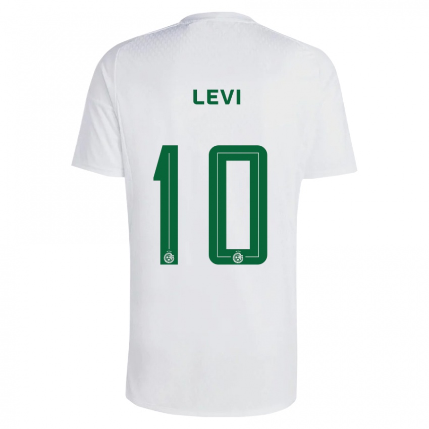 Børn Yarin Levi #10 Grøn Blå Udebane Spillertrøjer 2023/24 Trøje T-Shirt