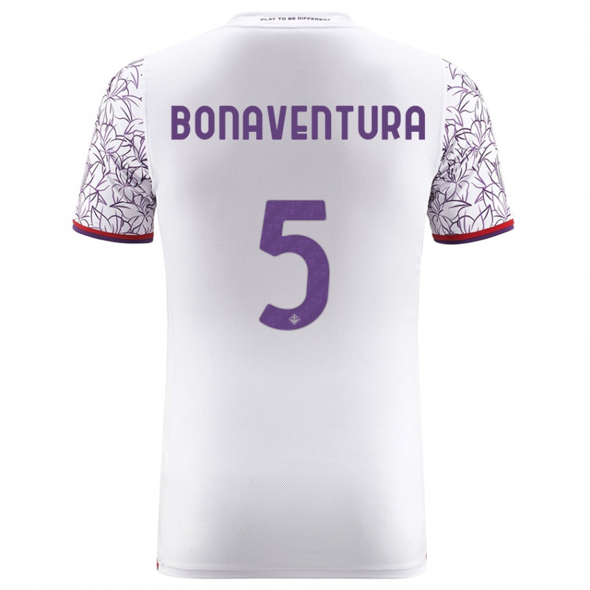 Børn Giacomo Bonaventura #5 Hvid Udebane Spillertrøjer 2023/24 Trøje T-Shirt