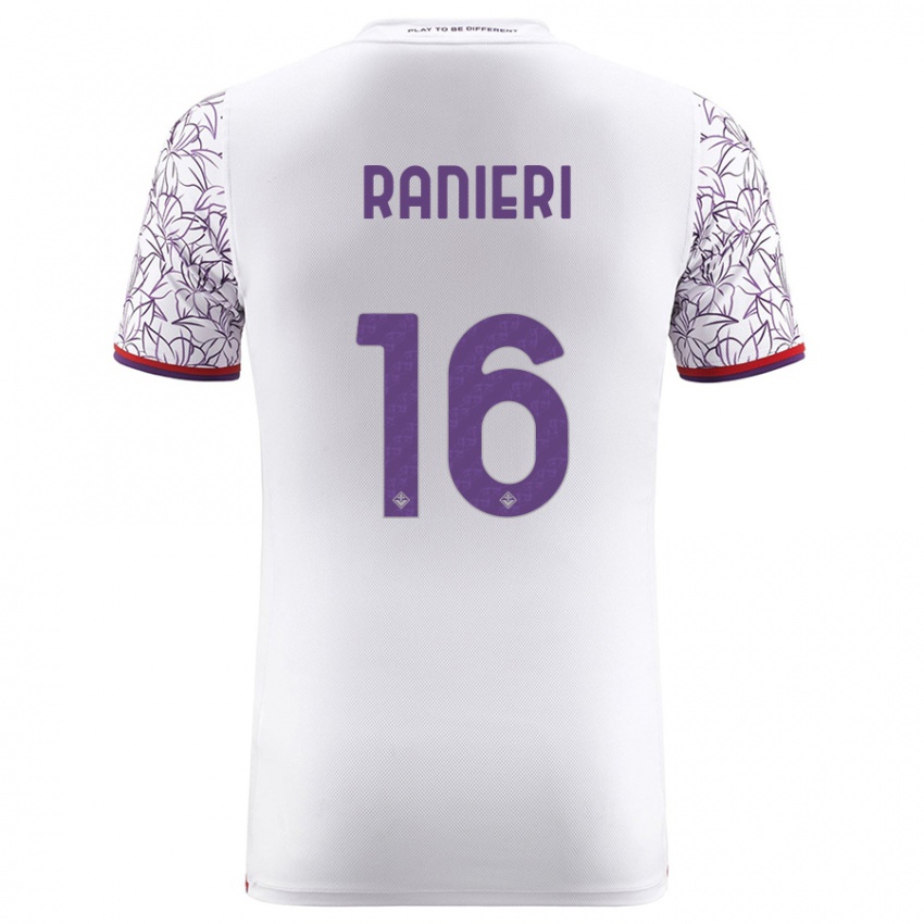 Børn Luca Ranieri #16 Hvid Udebane Spillertrøjer 2023/24 Trøje T-Shirt
