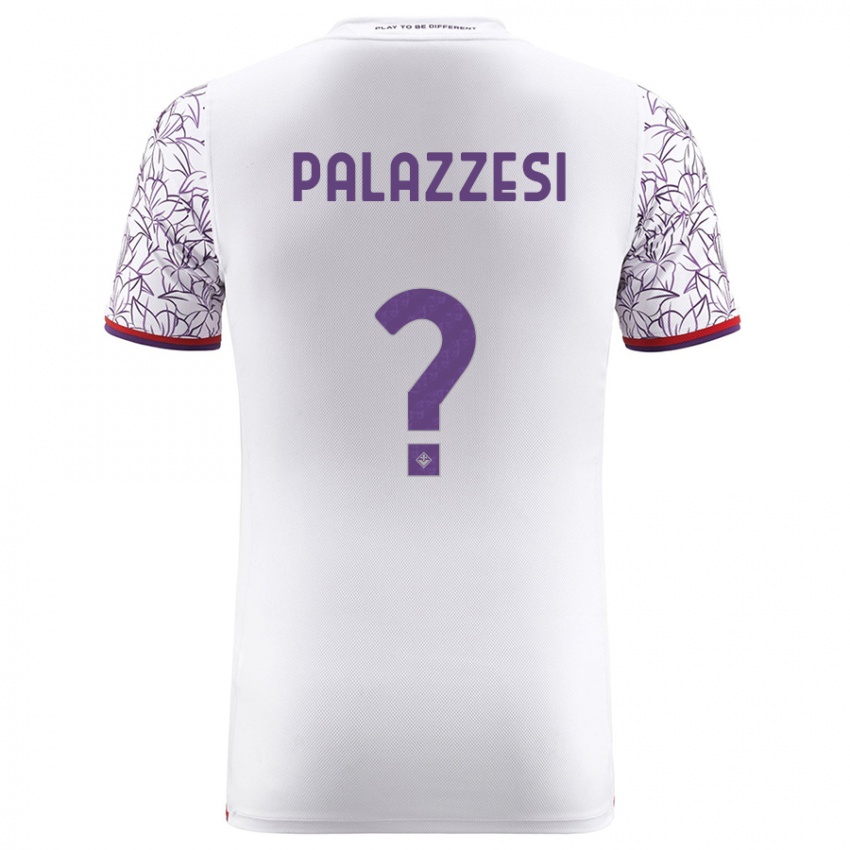 Børn Yuri Palazzesi #0 Hvid Udebane Spillertrøjer 2023/24 Trøje T-Shirt