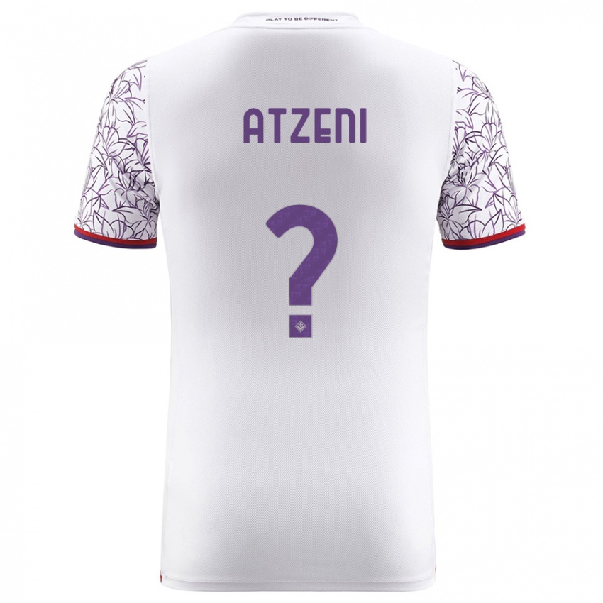 Børn Davide Atzeni #0 Hvid Udebane Spillertrøjer 2023/24 Trøje T-Shirt