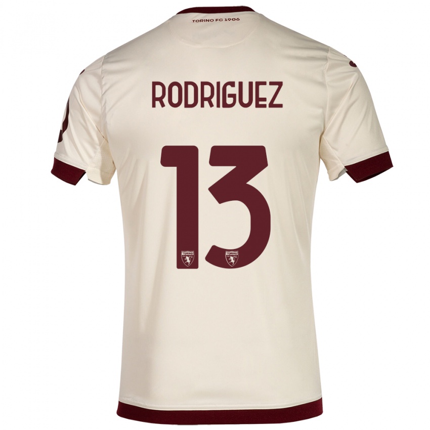 Børn Ricardo Rodríguez #13 Champagne Udebane Spillertrøjer 2023/24 Trøje T-Shirt