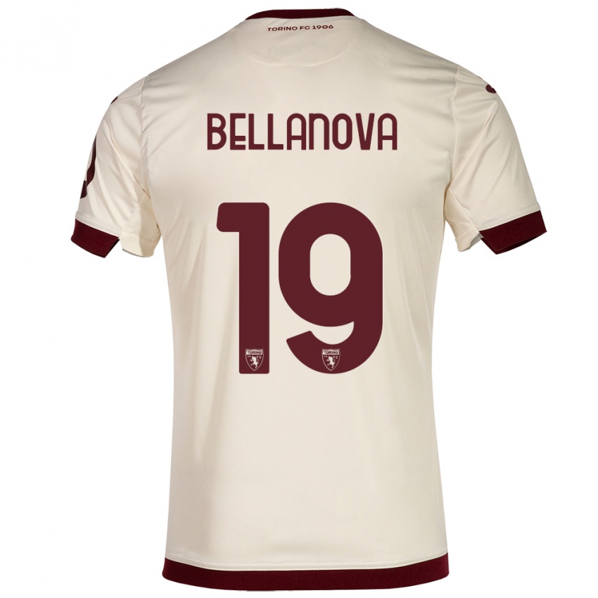Børn Raoul Bellanova #19 Champagne Udebane Spillertrøjer 2023/24 Trøje T-Shirt