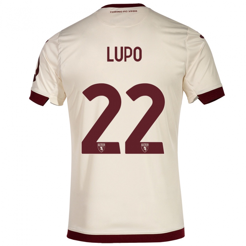 Børn Enrica Lupo #22 Champagne Udebane Spillertrøjer 2023/24 Trøje T-Shirt