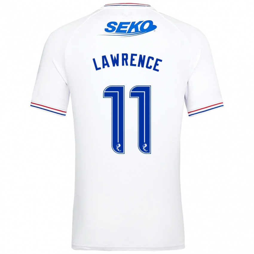 Børn Tom Lawrence #11 Hvid Udebane Spillertrøjer 2023/24 Trøje T-Shirt