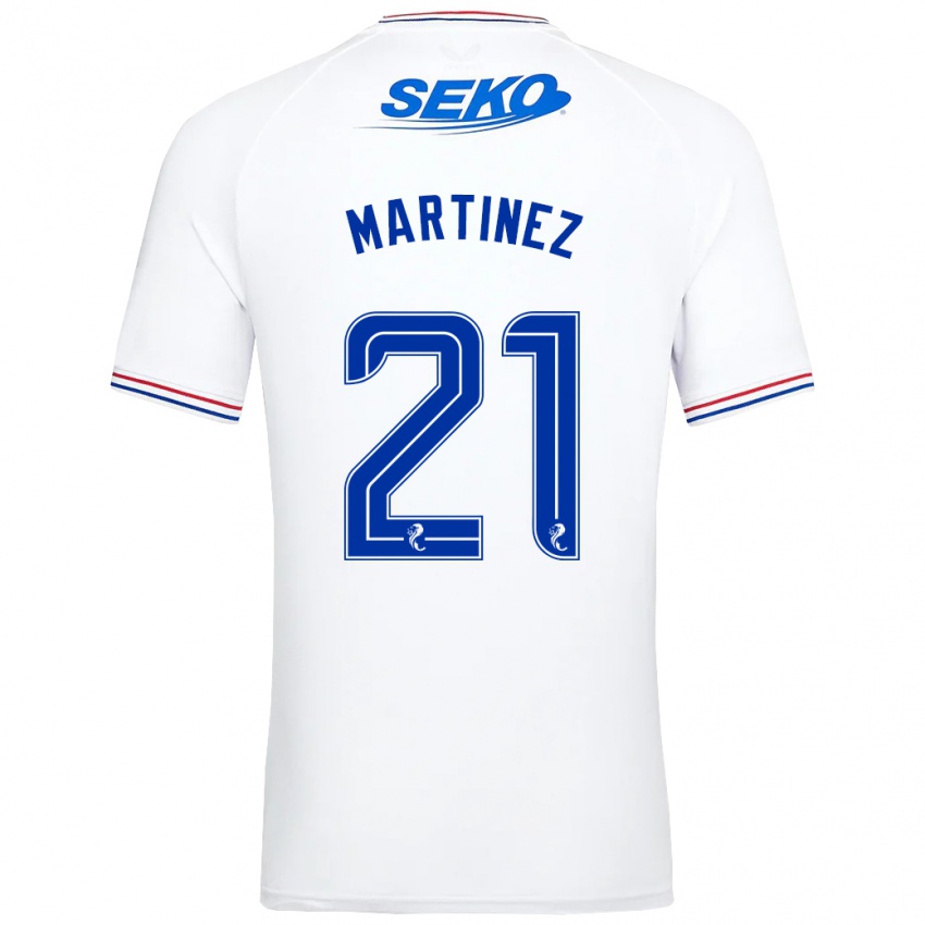 Børn Lisa Martinez #21 Hvid Udebane Spillertrøjer 2023/24 Trøje T-Shirt