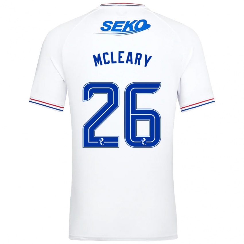 Børn Jodi Mcleary #26 Hvid Udebane Spillertrøjer 2023/24 Trøje T-Shirt