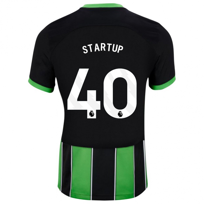 Børn Katie Startup #40 Sort Grøn Udebane Spillertrøjer 2023/24 Trøje T-Shirt
