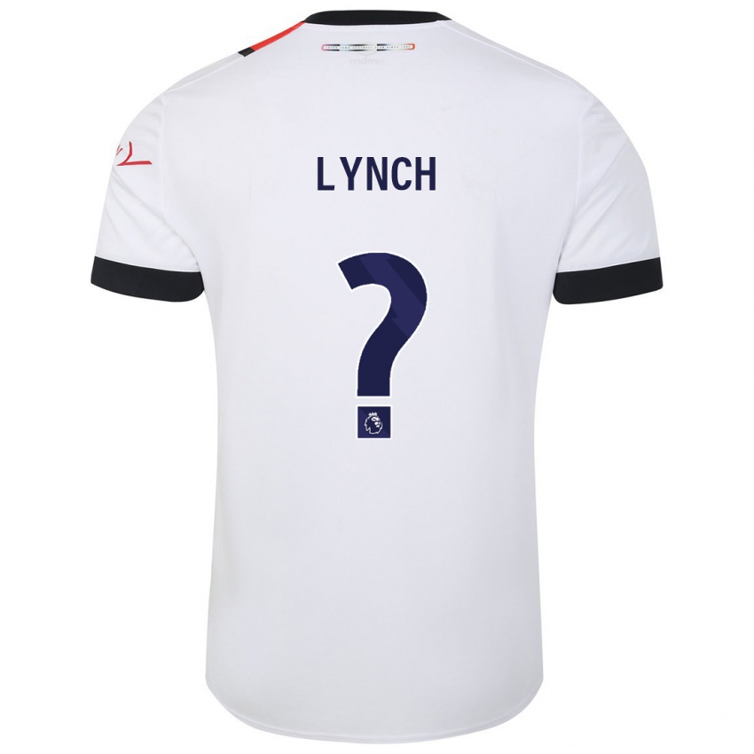 Børn Oliver Lynch #0 Hvid Udebane Spillertrøjer 2023/24 Trøje T-Shirt