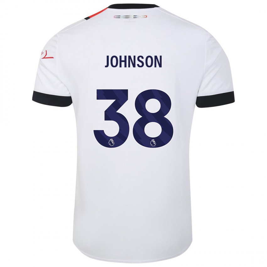 Børn Joe Johnson #38 Hvid Udebane Spillertrøjer 2023/24 Trøje T-Shirt