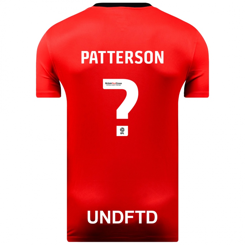 Børn Rico Patterson #0 Rød Udebane Spillertrøjer 2023/24 Trøje T-Shirt