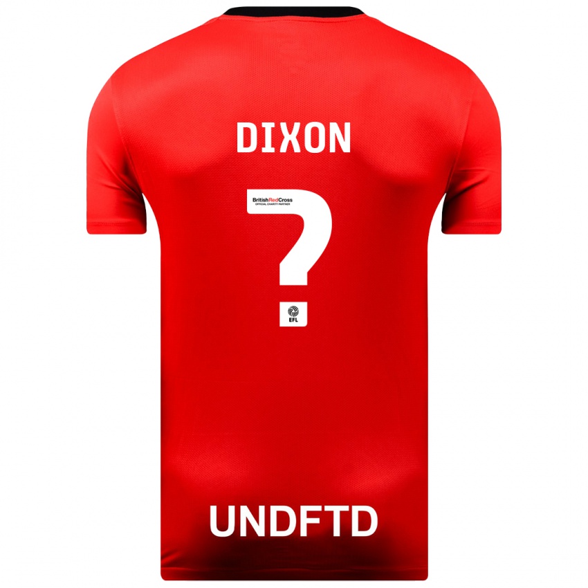 Børn Junior Dixon #0 Rød Udebane Spillertrøjer 2023/24 Trøje T-Shirt