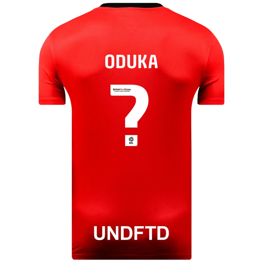 Børn Engwau Oduka #0 Rød Udebane Spillertrøjer 2023/24 Trøje T-Shirt