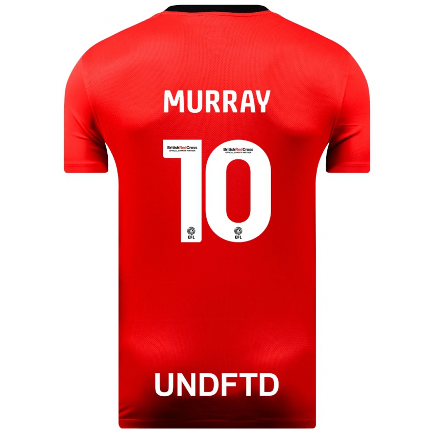 Børn Christie Murray #10 Rød Udebane Spillertrøjer 2023/24 Trøje T-Shirt