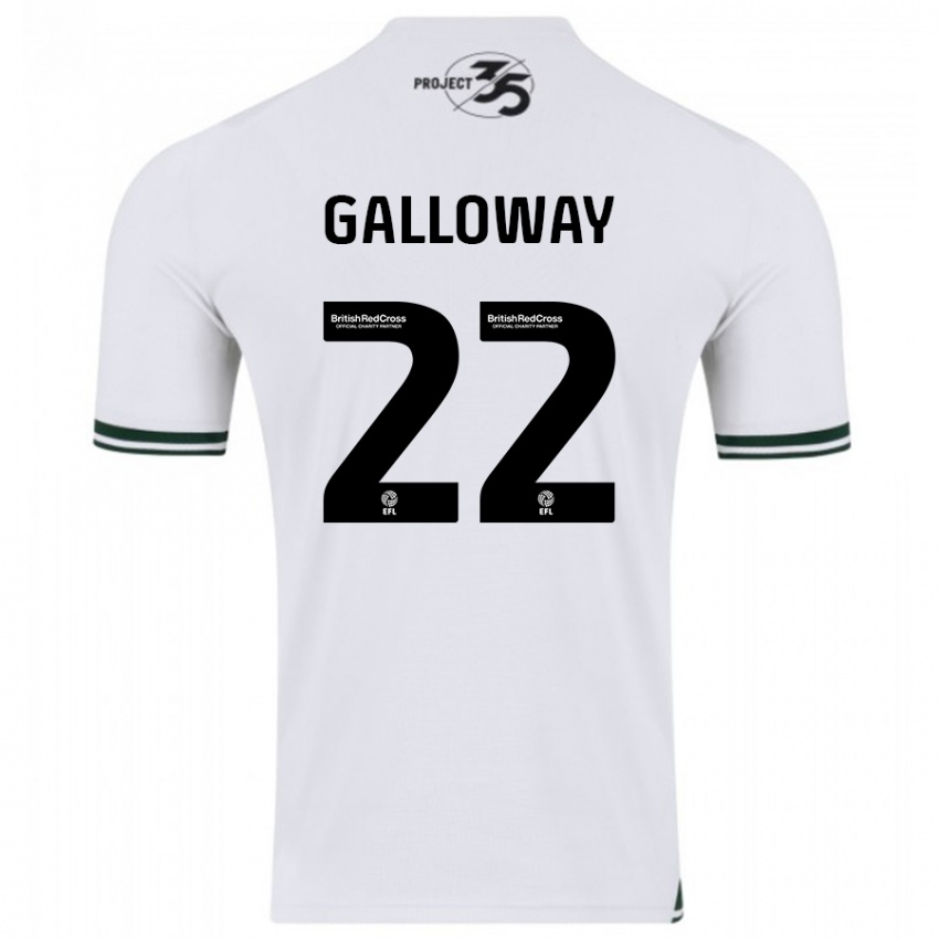 Børn Brendan Galloway #22 Hvid Udebane Spillertrøjer 2023/24 Trøje T-Shirt