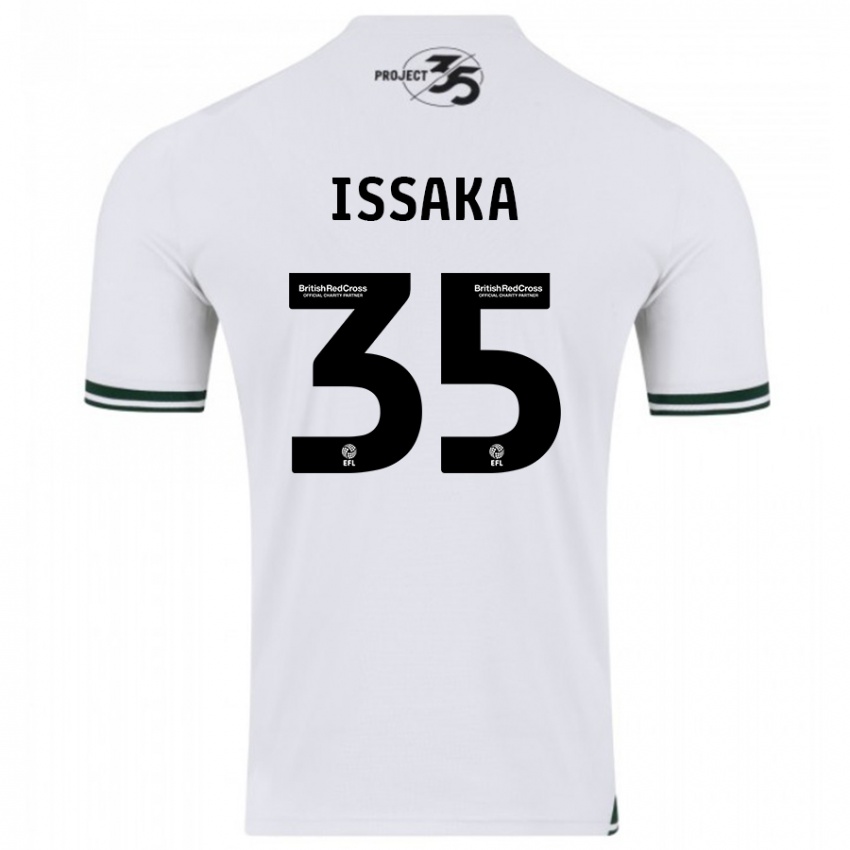 Børn Freddie Issaka #35 Hvid Udebane Spillertrøjer 2023/24 Trøje T-Shirt