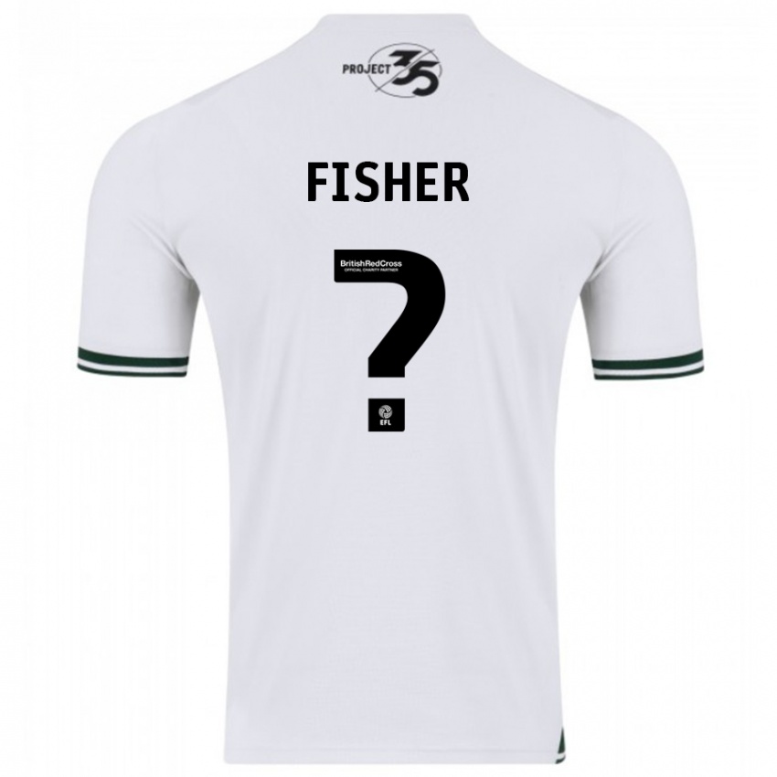 Børn Cole Fisher #0 Hvid Udebane Spillertrøjer 2023/24 Trøje T-Shirt