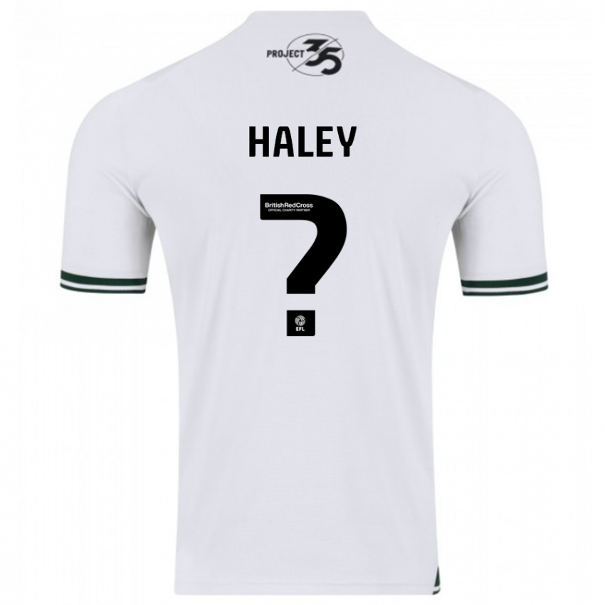 Børn Toby Haley #0 Hvid Udebane Spillertrøjer 2023/24 Trøje T-Shirt