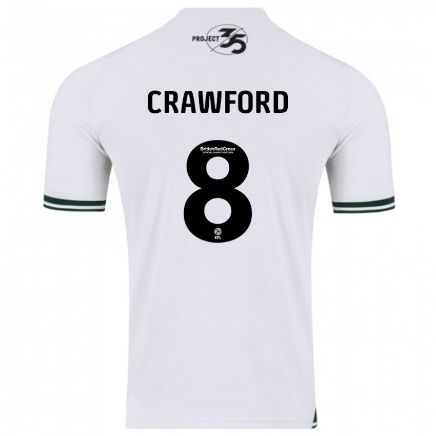 Børn Imy Crawford #8 Hvid Udebane Spillertrøjer 2023/24 Trøje T-Shirt