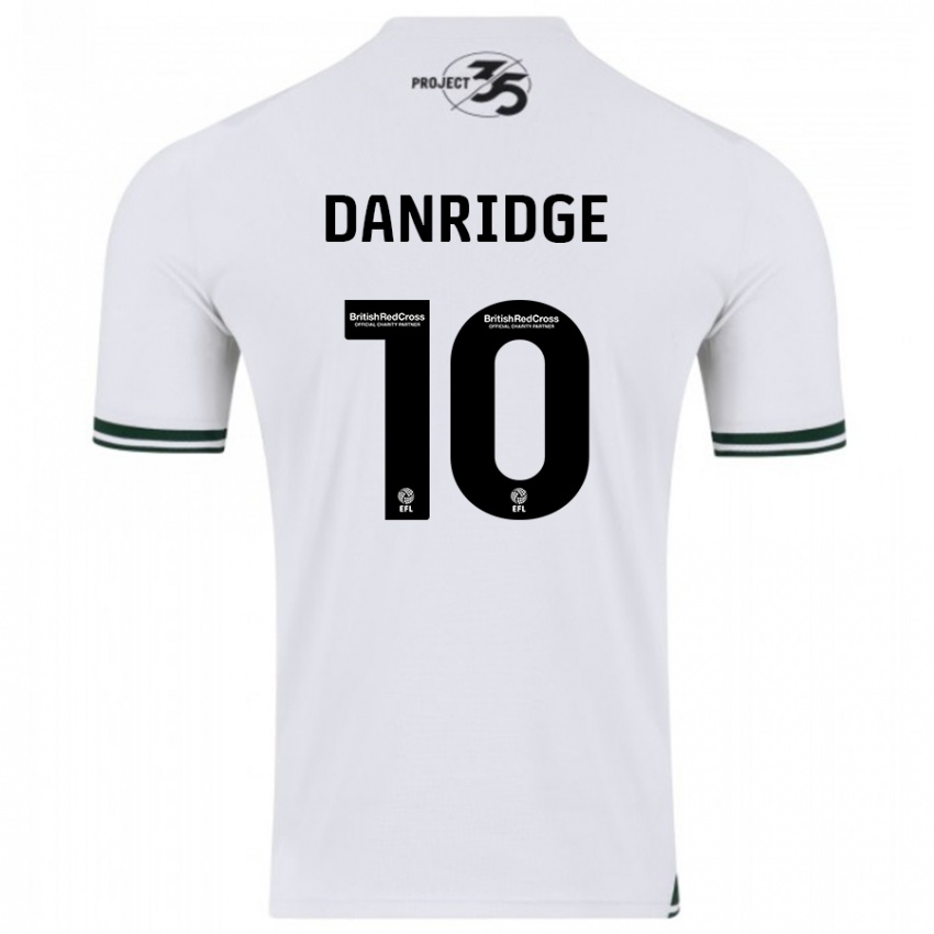 Børn Rebecca Danridge #10 Hvid Udebane Spillertrøjer 2023/24 Trøje T-Shirt