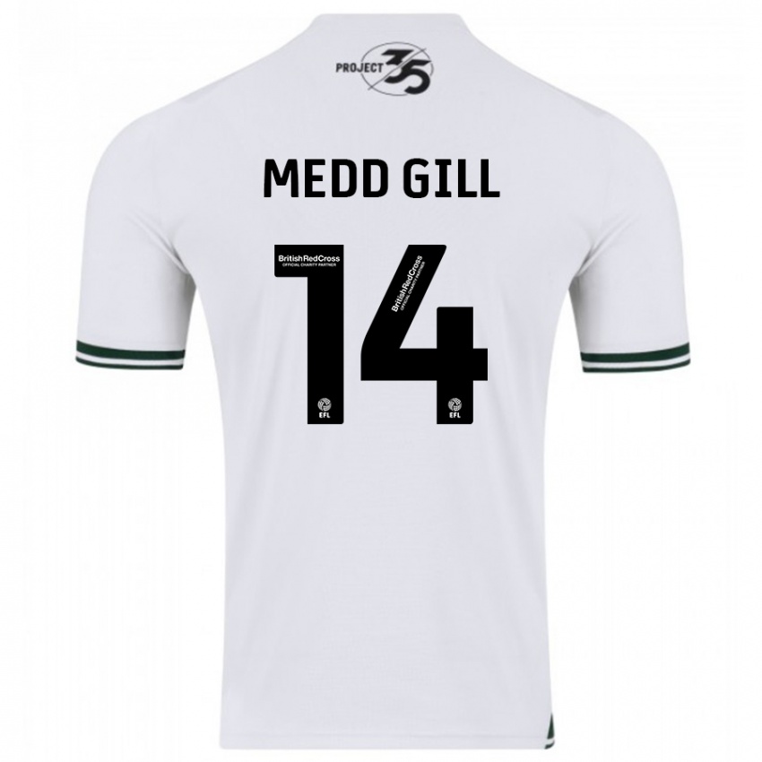 Børn Tamsin Medd-Gill #14 Hvid Udebane Spillertrøjer 2023/24 Trøje T-Shirt