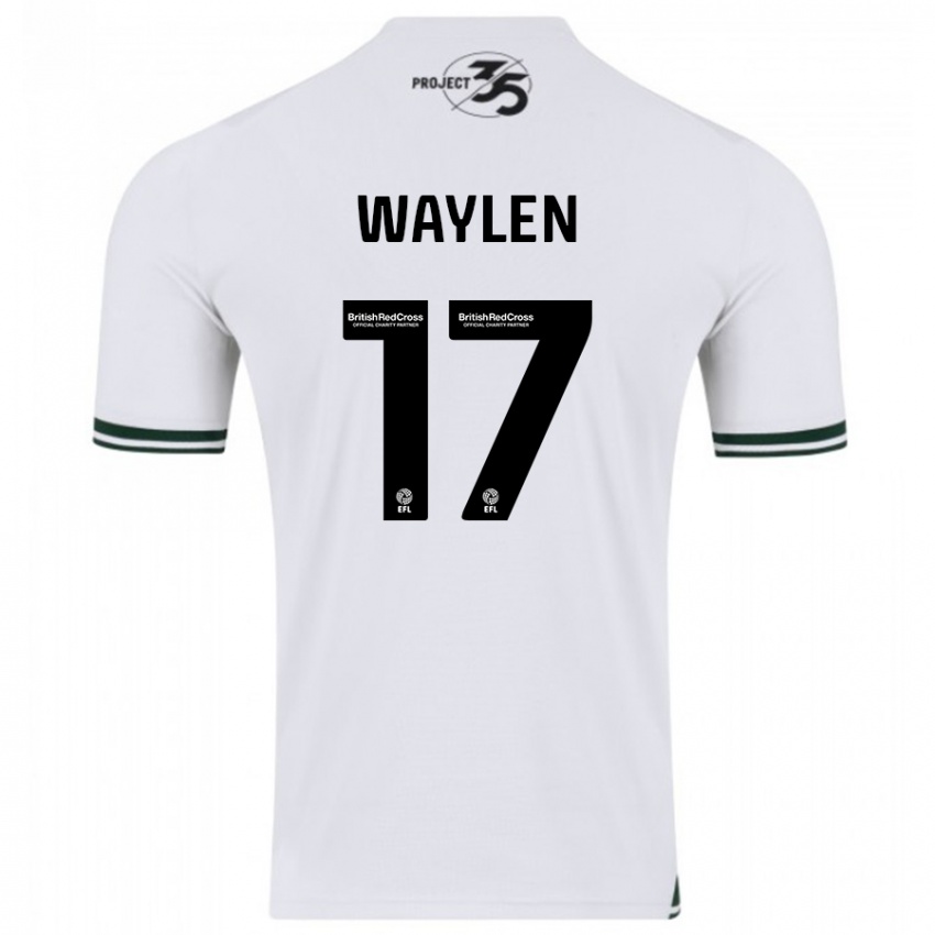 Børn Libby Waylen #17 Hvid Udebane Spillertrøjer 2023/24 Trøje T-Shirt