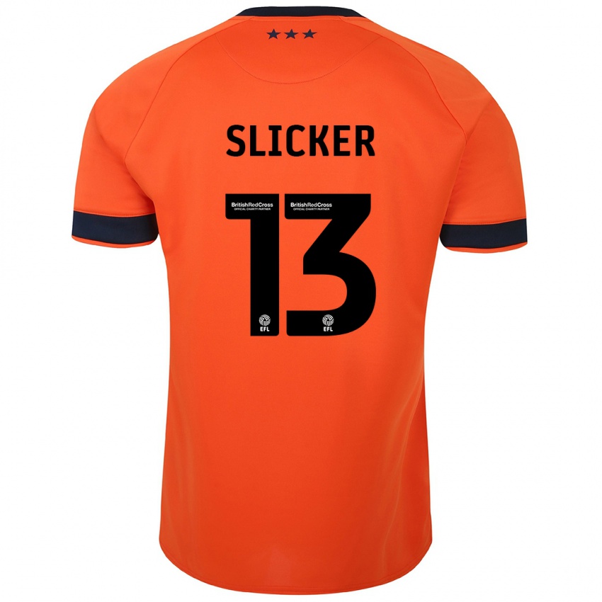 Børn Cieran Slicker #13 Appelsin Udebane Spillertrøjer 2023/24 Trøje T-Shirt
