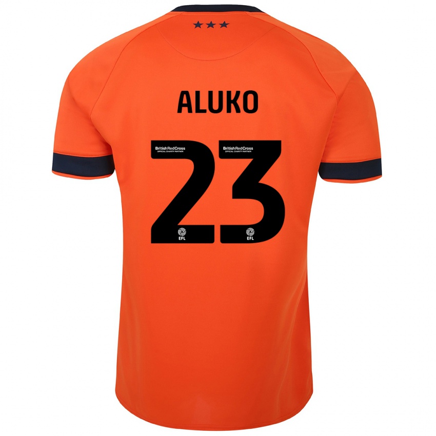 Børn Sone Aluko #23 Appelsin Udebane Spillertrøjer 2023/24 Trøje T-Shirt