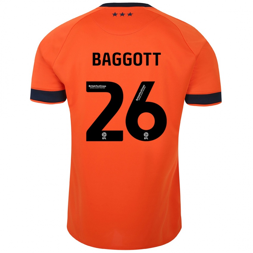 Børn Elkan Baggott #26 Appelsin Udebane Spillertrøjer 2023/24 Trøje T-Shirt
