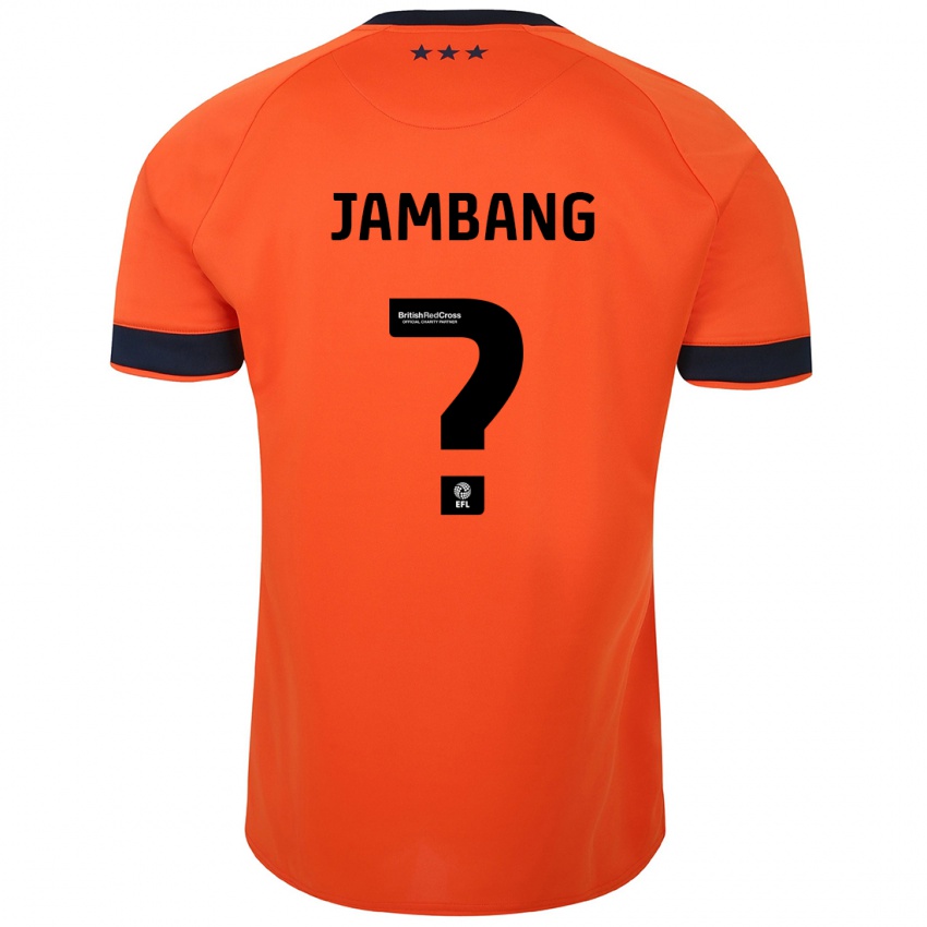 Børn Ayyuba Jambang #0 Appelsin Udebane Spillertrøjer 2023/24 Trøje T-Shirt