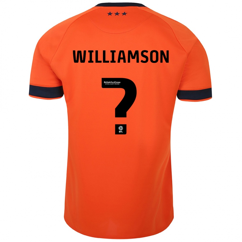 Børn Woody Williamson #0 Appelsin Udebane Spillertrøjer 2023/24 Trøje T-Shirt