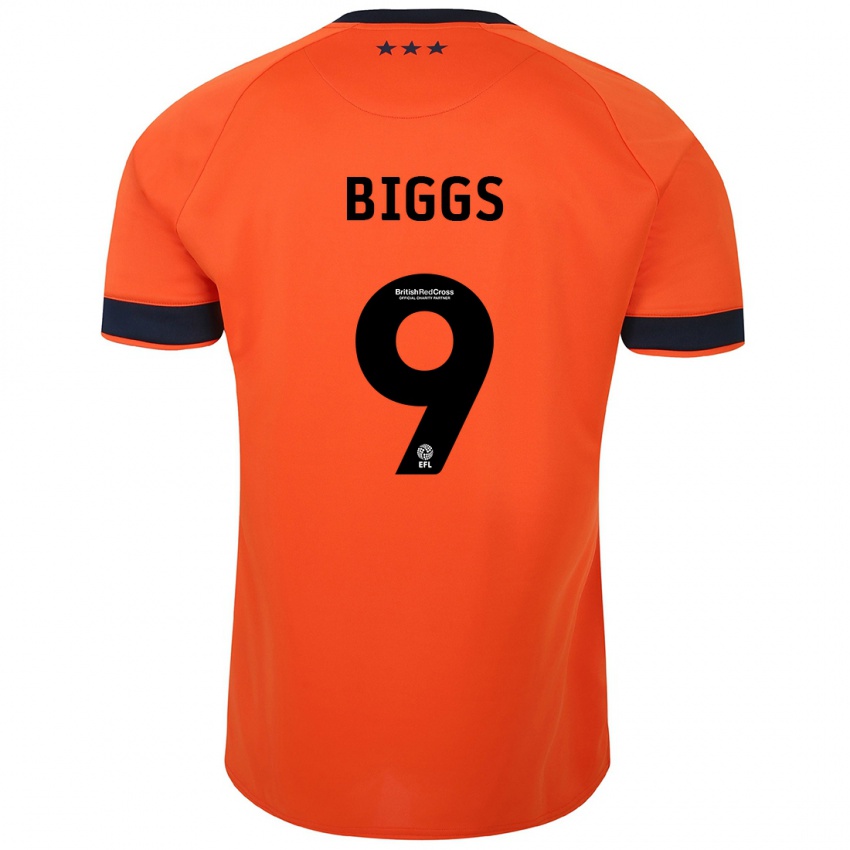 Børn Maddie Biggs #9 Appelsin Udebane Spillertrøjer 2023/24 Trøje T-Shirt